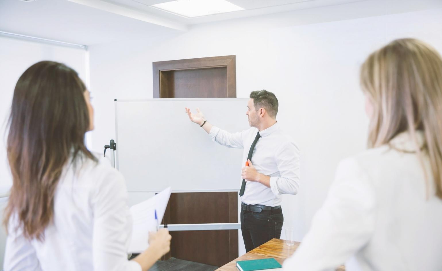 Professional financial advisor reviewing investment portfolio